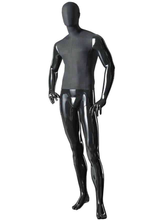 Black&Black-Mannequin-standing-Male-GA07