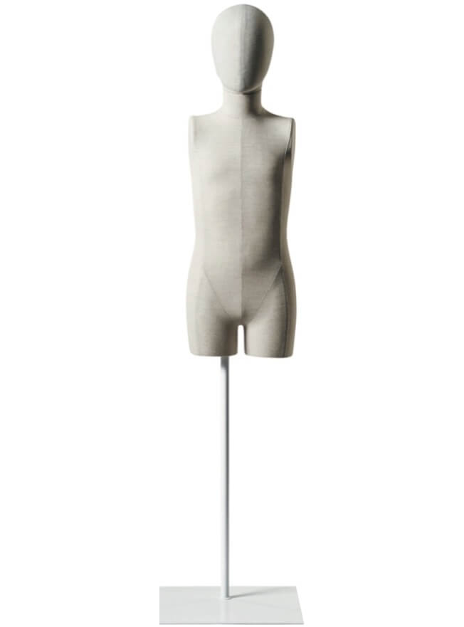 Fabric-Mannequin-TorsoHeaded-79cm-Kid-KT03R