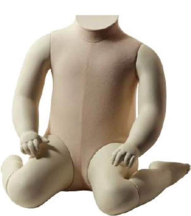 Vintage-Mannequin-kneeling-6 Monate-kid-M11VIN