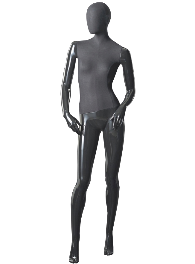 Black&Black Mannequin standing Female DF21